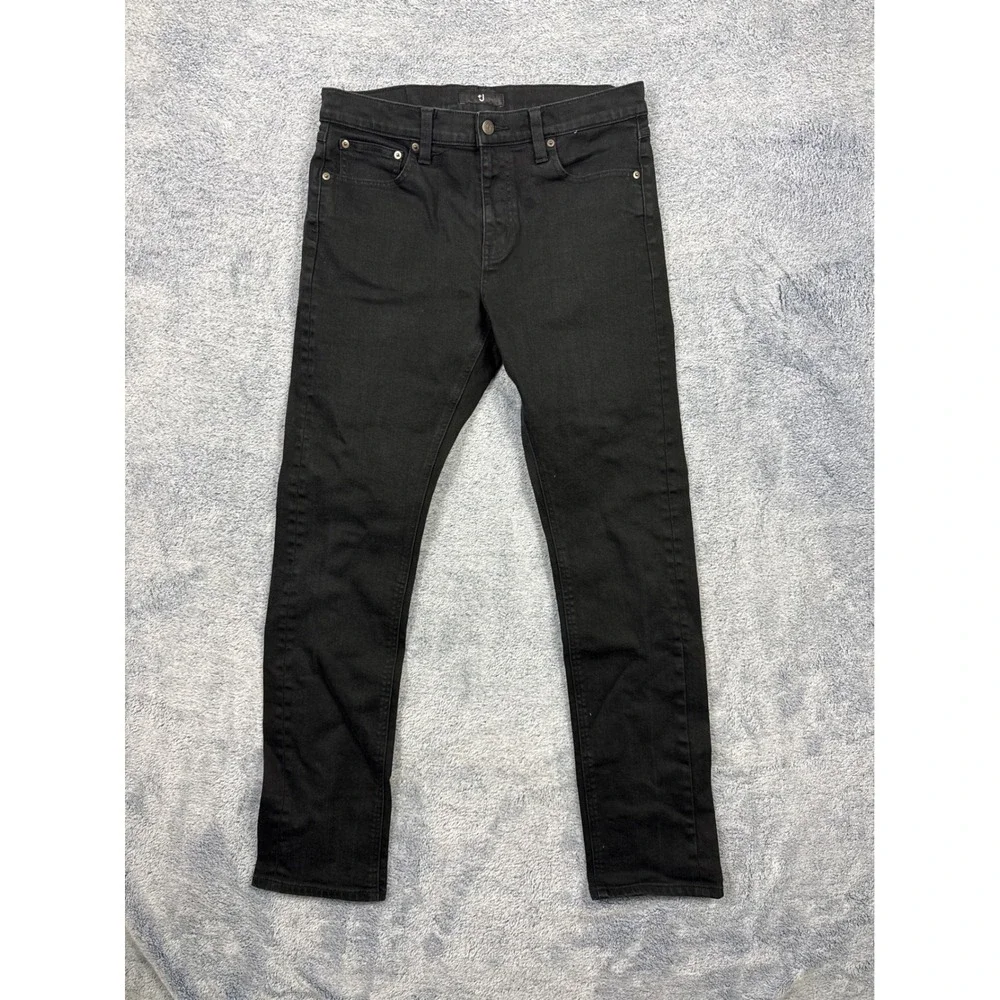 Uniqlo +J Jil Sander Mens 28 Black Selvedge Denim Slim Jeans Minimalist Designer